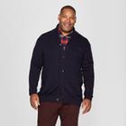 Men's Tall Mid Weight Shawl Button-up Cardigan - Goodfellow & Co Federal Blue