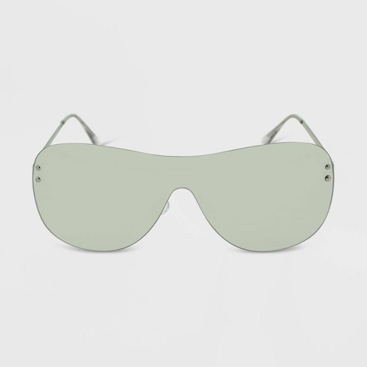 Women's Rimless Shield Sunglasses - Wild Fable