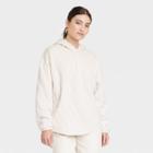 Women's Quilted Hooded Sweatshirt - Universal Thread Cream