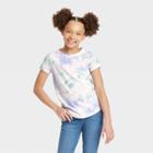 Girls' Printed Short Sleeve T-shirt - Cat & Jack Tie-dye