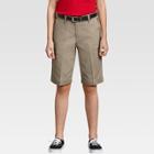 Dickies Girls' Classic Stretch Bermuda Shorts (juniors') - Desert Sand 17, Girl's, Desert Brown