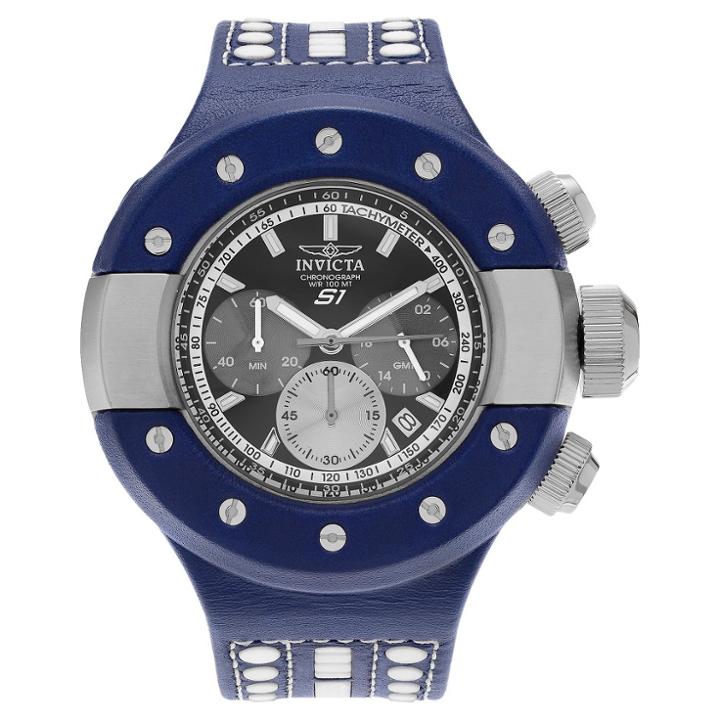 Men's Invicta 19178 S1 Rally Quartz Chronograph Blue Dial Strap Watch - Blue