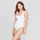 Women's Bonded Bodysuit - Auden Fresh White