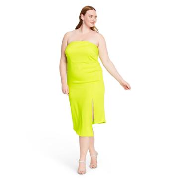 Women's Plus Size Strapless Side-slit Dress - Cushnie For Target