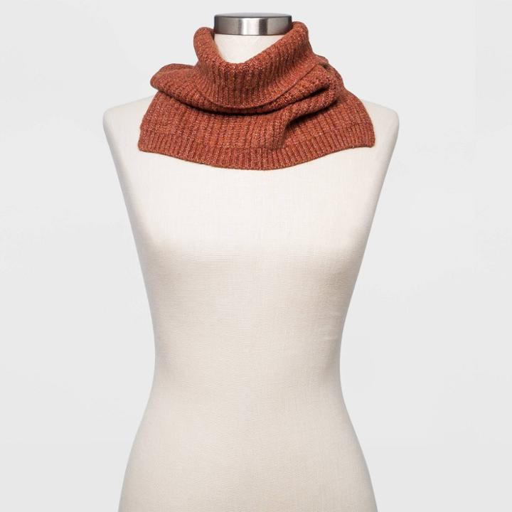 Women's Rib Snood - Universal Thread Rust, Red