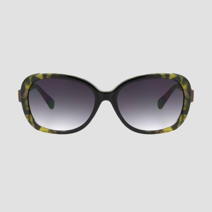 Women's Surf Rectangle Sunglasses With Gradient Lenses - A New Day Pink