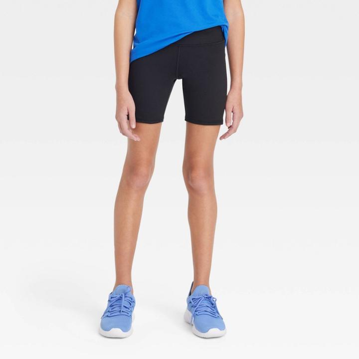 Girls' Core Bike Shorts - All In Motion Black