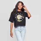 Grayson Threads Petitewomen's Easy Tiger Short Sleeve Cropped T-shirt (juniors') - Black L, Women's,