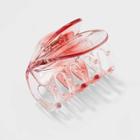 Translucent Heart Claw Hair Clip - Wild Fable Pink