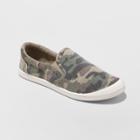 Women's Mad Love Kasandra Slip On Canvas Flexible Bottom Sneakers - Green