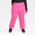 Women's Plus Size Snow Pants - All In Motion Neon Pink