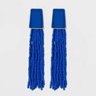 Sugarfix By Baublebar Beaded Tassel Earrings - Cobalt Blue