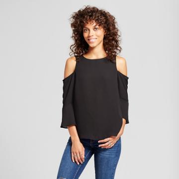 Layered With Love Women's Cold Shoulder Bell Sleeve Blouse - Layered With