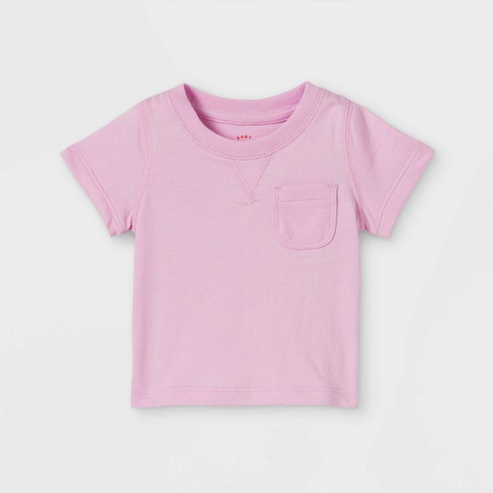 Baby Knit Short Sleeve T-shirt - Cat & Jack Purple Newborn