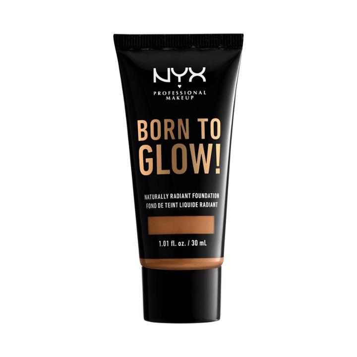 Nyx Professional Makeup Born To Glow Radiant Foundation Almond - 1.01 Fl Oz, Brown