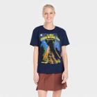 Modern Lux Women's Sequoia National Park Short Sleeve Graphic Boyfriend T-shirt - Blue
