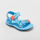 Toddler Girls' Vanya Easy Closure Strap Sport Sandals - Cat & Jack Blue