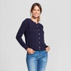 Target Women's Long Sleeve Any Day Cardigan - A New Day Navy (blue)