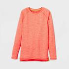 Boys' Quick Dry Upf 50+ Long Sleeve Swim T-shirt - All In Motion Orange