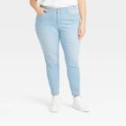 Women's Plus Size Mid-rise Skinny Jeans - Universal Thread Light Denim 14w,
