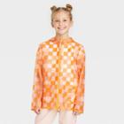 Kids' Long Sleeve Translucent Rain Jacket - Cat & Jack Peach Orange