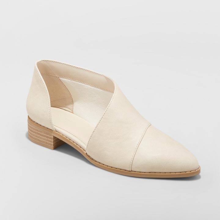 Women's Wenda Cut Out Booties - Universal Thread Ivory