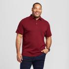 Men's Big & Tall Short Sleeve Elevated Ultra-soft Polo Shirt - Goodfellow & Co Berry Cobbler