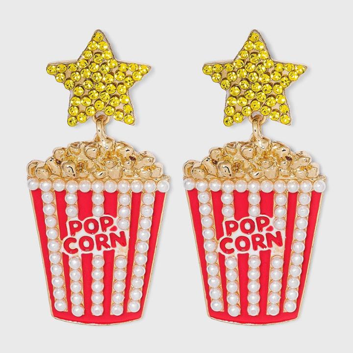 Sugarfix By Baublebar Retro Popcorn Drop Earrings - Red