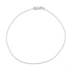 Target Sterling Silver Diamond-cut Ball/beaded Chain Anklet, Girl's, White