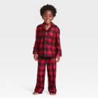 Toddler Holiday Buffalo Check Flannel Matching Family Pajama Set - Wondershop Red