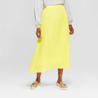 Women's Disney Princess Belle Pleated Midi Skirt (juniors') - Yellow