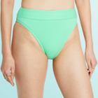 Women's High Waist Ribbed Bikini Bottom - Stoney Clover Lane X Target Light Green Xxs