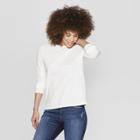 Women's Long Sleeve T-shirt With Side Slit - Universal Thread White