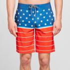 Men's Striped 10 Biscayne Boardshorts - Goodfellow & Co Red