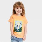 Toddler Piccolina Amelia Earhart Short Sleeve Graphic T-shirt - Melon Orange