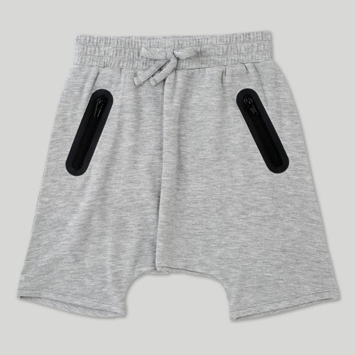 Toddler Boys' Afton Street Fleece Shorts - Heather Grey - 12 Months, Size: