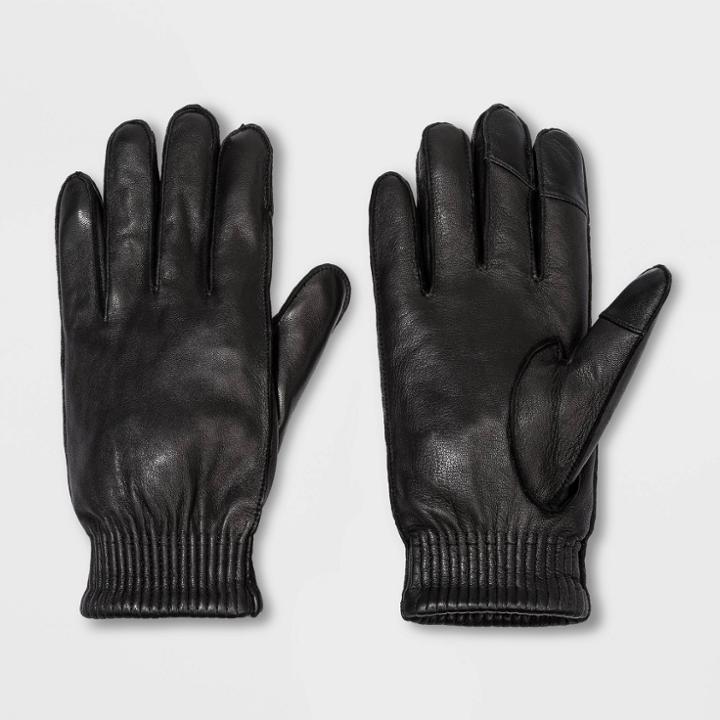 Women's Leather Gloves - Universal Thread Black