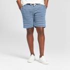 Men's Striped 8.5 Herringbone Knit Shorts - Goodfellow & Co Indigo