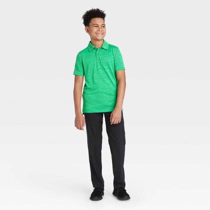 Boys' Golf Polo Shirt - All In Motion Green