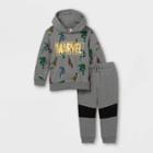 Toddler Boys' Marvel Fleece Hooded Sweatshirt And Jogger Pant