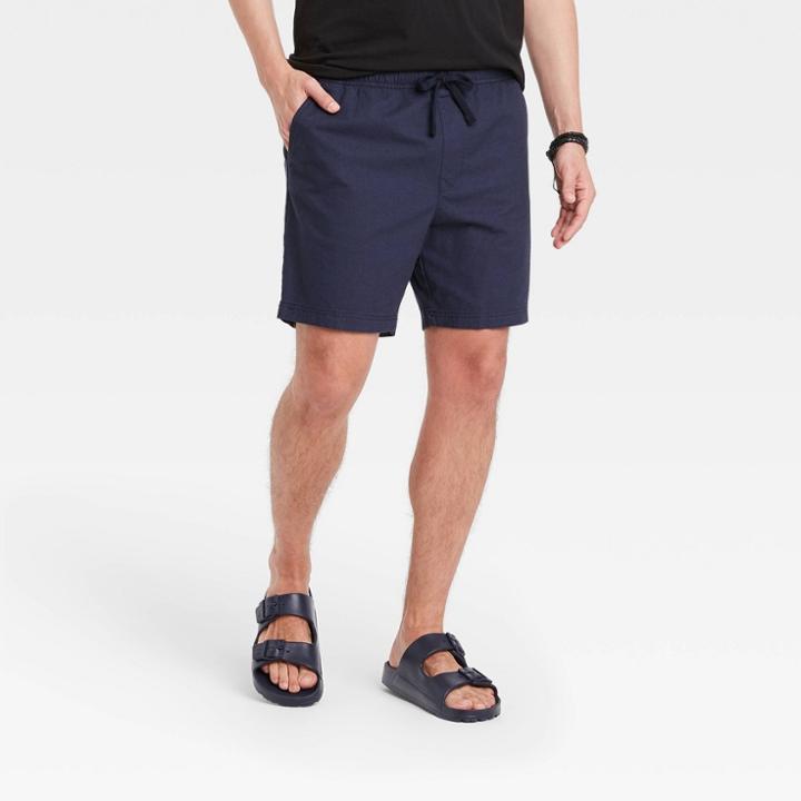 Men's 7 Elevated Novelty E-waist Pull-on Shorts - Goodfellow & Co Black
