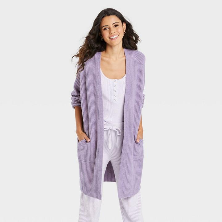 Women's Duster Cardigan - Universal Thread Purple