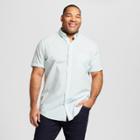 Men's Tall Striped Standard Fit Short Sleeve Button-down Shirt - Goodfellow & Co