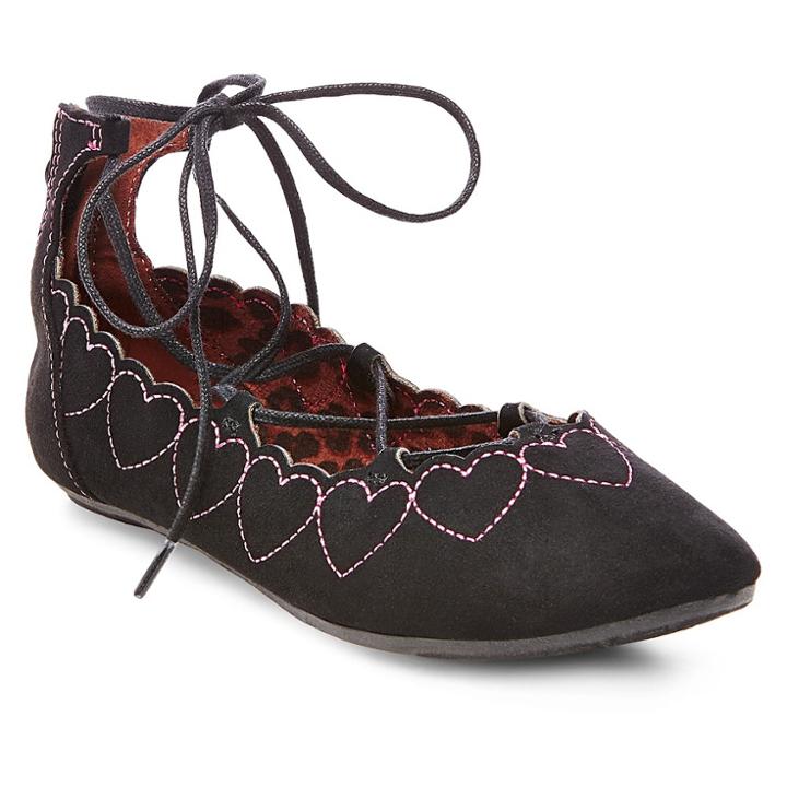 Girls' Betseyville Penny Gilly Ballet Flats - Black
