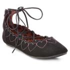 Girls' Betseyville Penny Gilly Ballet Flats - Black