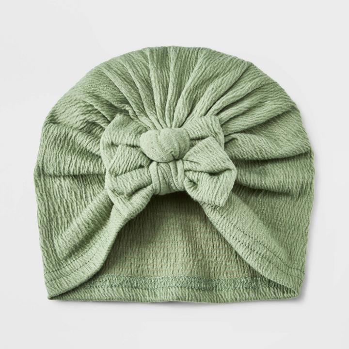 Baby Bow Beanie - Cat & Jack Green