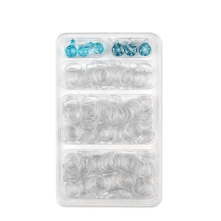 Scunci Frozen 2 Clear Polybands With Silver Glitter