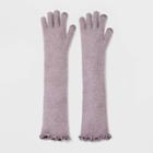 Women's Long Knit Gloves - Wild Fable Gray