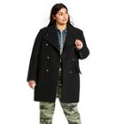 Women's Plus Size Double Breasted Coat - Nili Lotan X Target Black