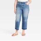 Women's Plus Size Super-high Rise Vintage Straight Jeans - Universal Thread Medium Wash